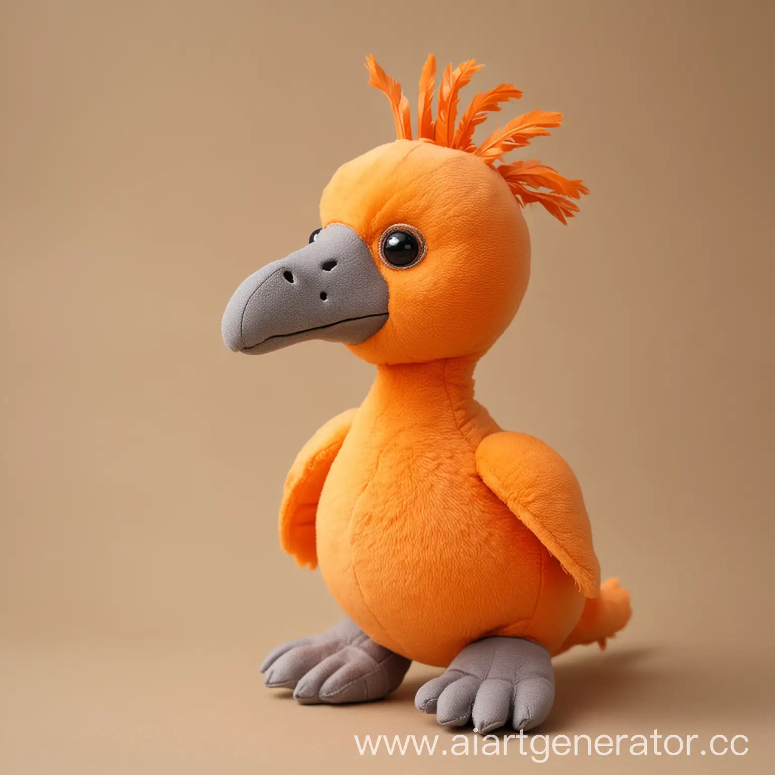Cute-Stuffed-Orange-Dodo-Bird-Toy