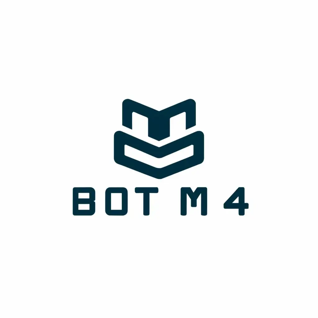 LOGO-Design-For-Bot-M4-Clean-and-Modern-M4-Symbol-on-Clear-Background