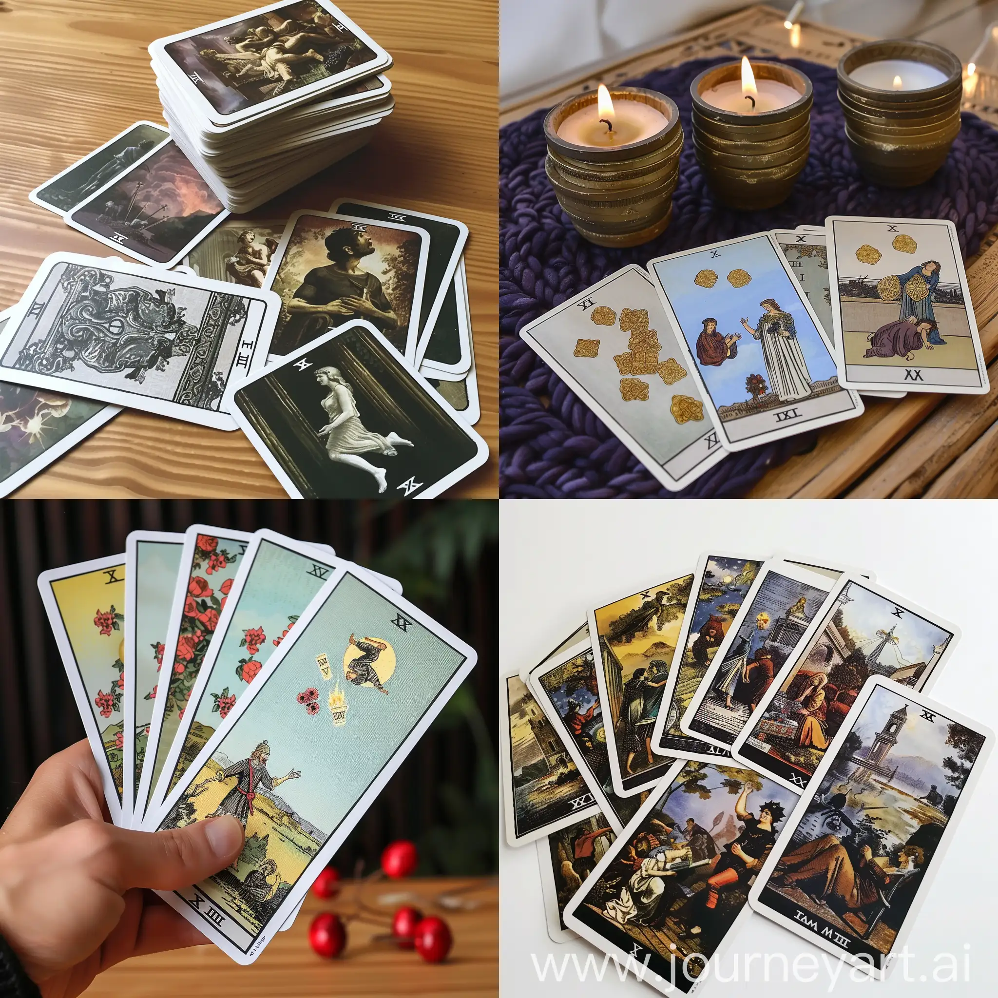 Tarot-Cards-Spread-on-Table