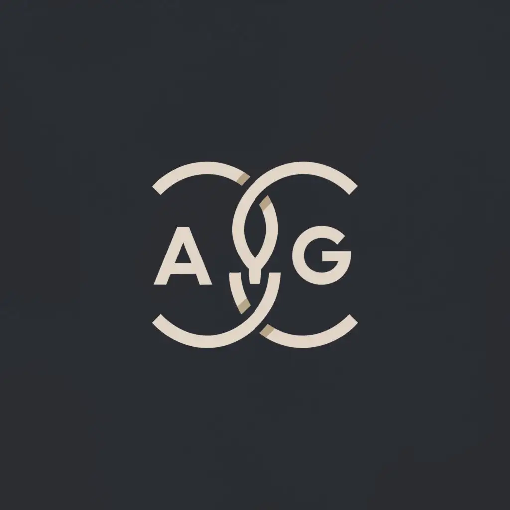 a logo design,with the text "AYG", main symbol:COMBINATION OF AYG,Moderate,clear background