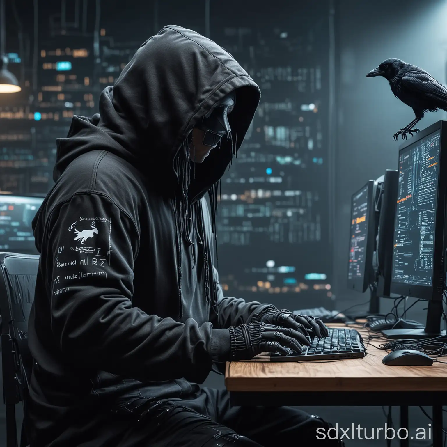 Cyberpunk-Crow-Hacker-in-Full-Action