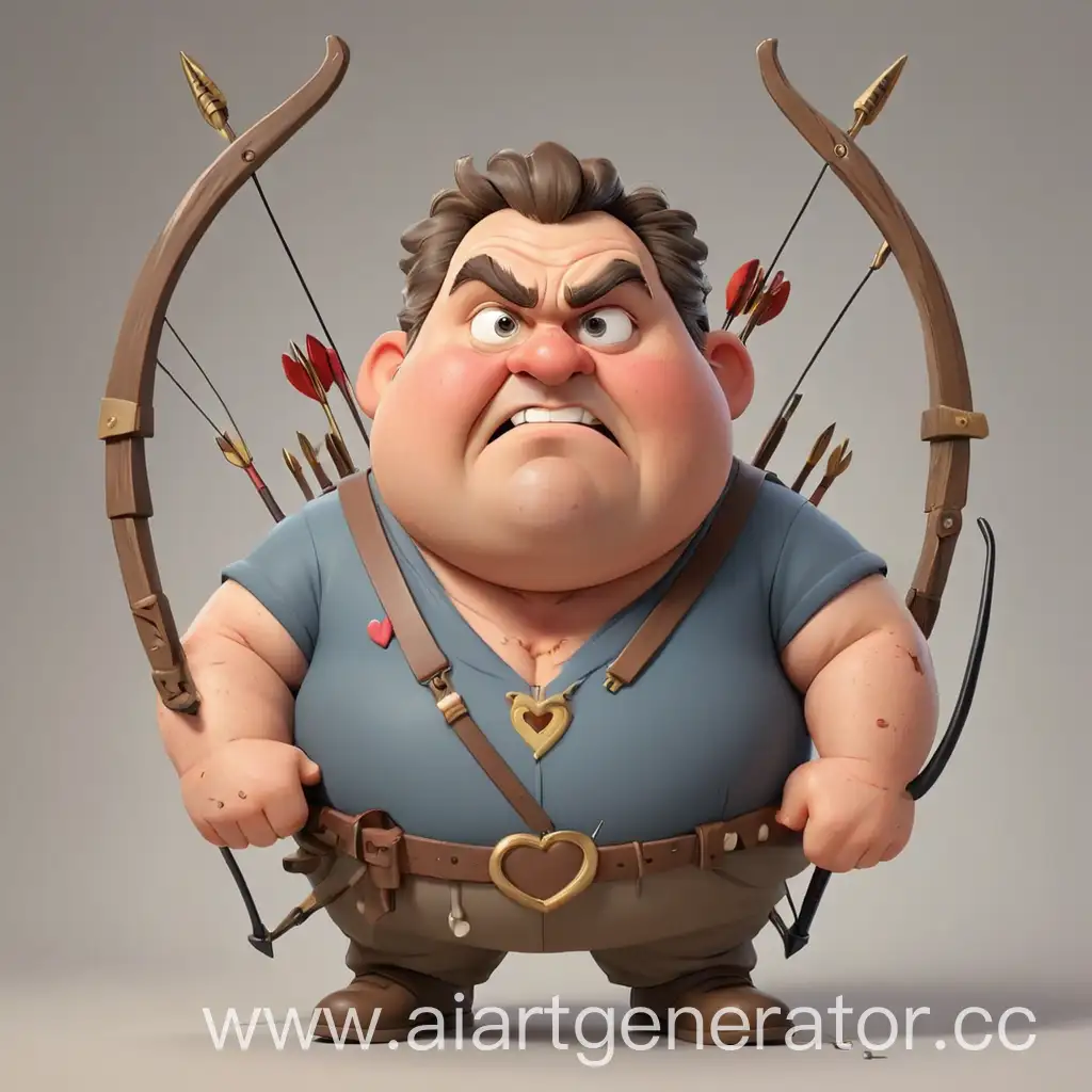 Chubby-Cupid-Cheerful-MiddleAged-Man-with-Bow-and-Hearts