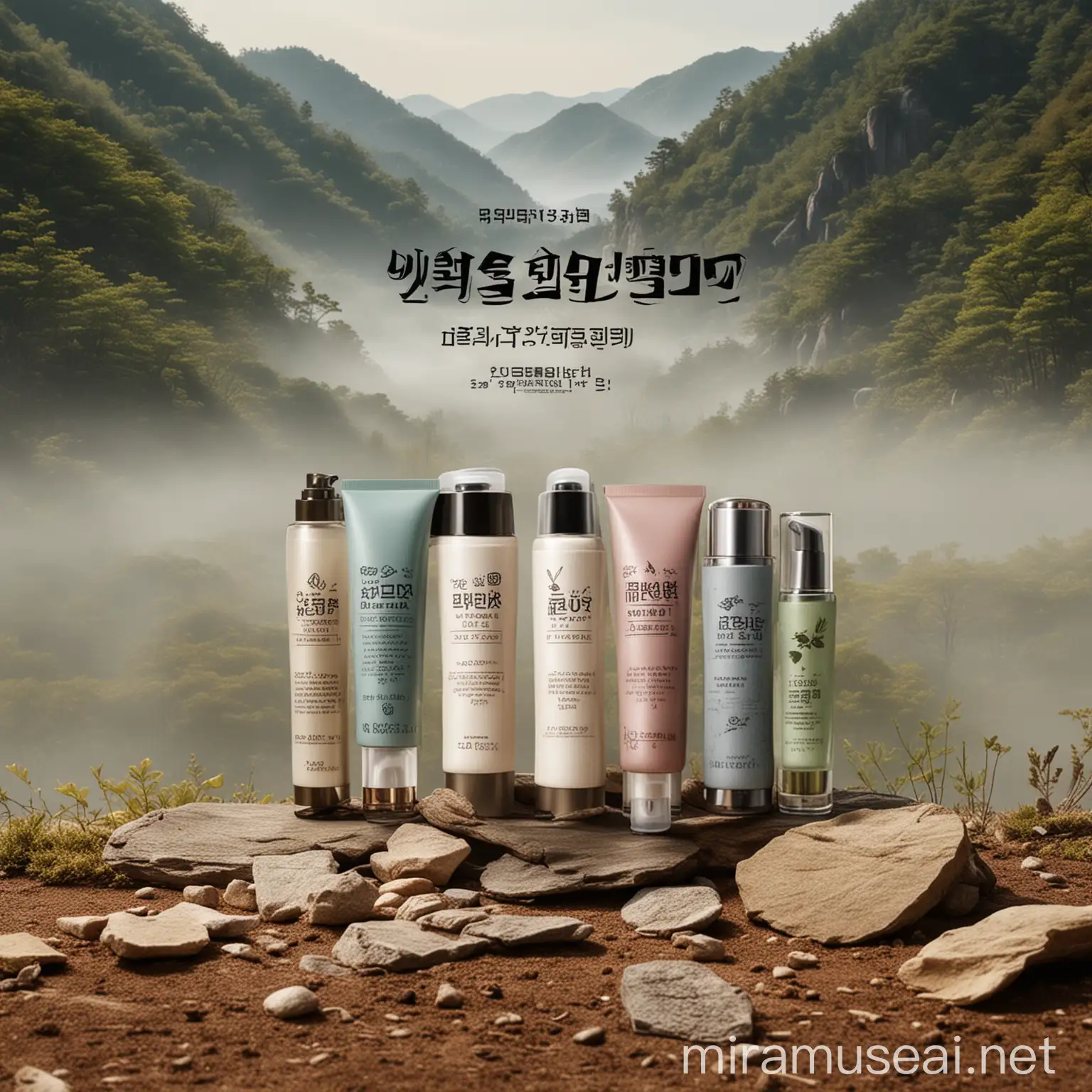 Exploring Korean Cosmetics Adventure Banner Featuring Product Examples