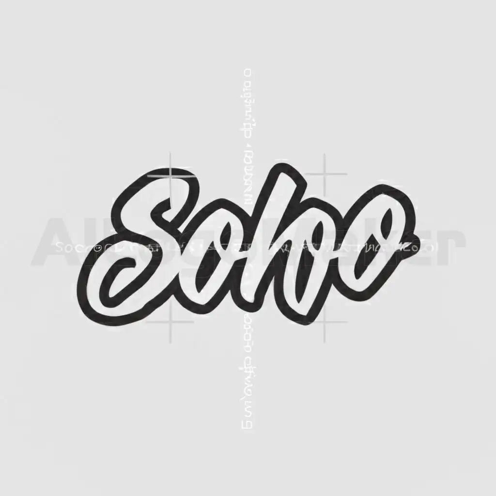 a logo design,with the text "soho", main symbol:graffiti,Moderate,be used in Retail industry,clear background