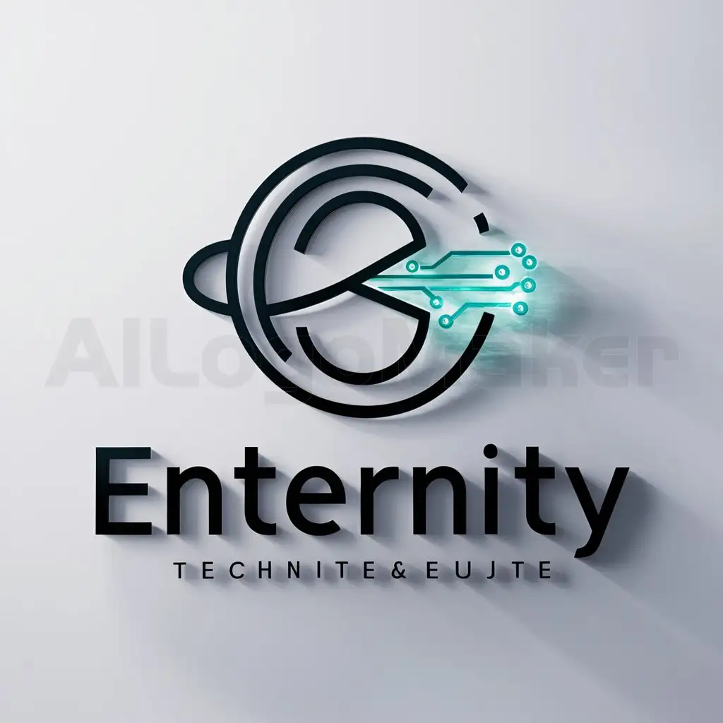 LOGO-Design-for-Enternity-Bold-Text-with-Eternal-Symbol-on-Clear-Background