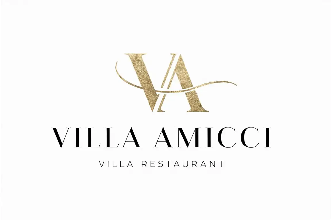 Elegant Logo Design for Villa Amicci Restaurant