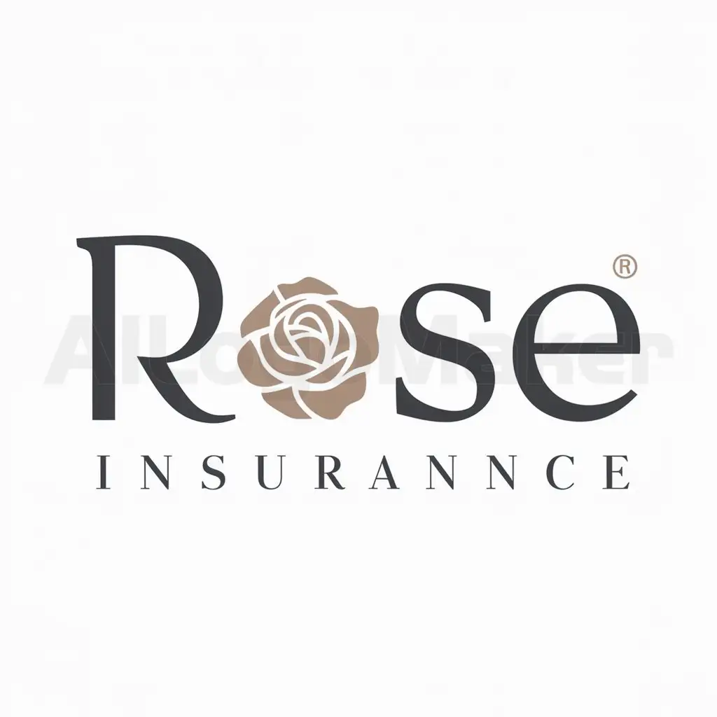 a logo design,with the text "rose", main symbol:rose icon,Moderate,be used in insurance industry,clear background