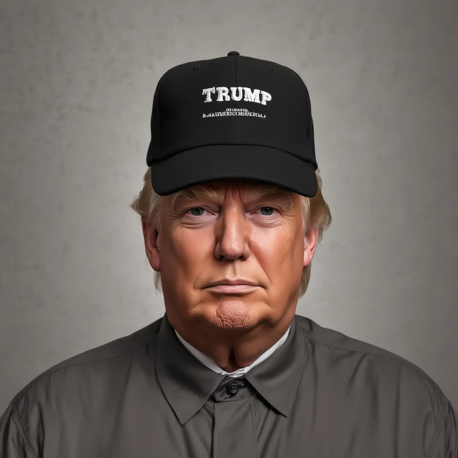 Donald-Trump-Wearing-Black-Hat-Political-Figure-Portrait