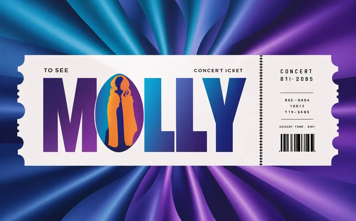 make a concert ticket to see Molly 