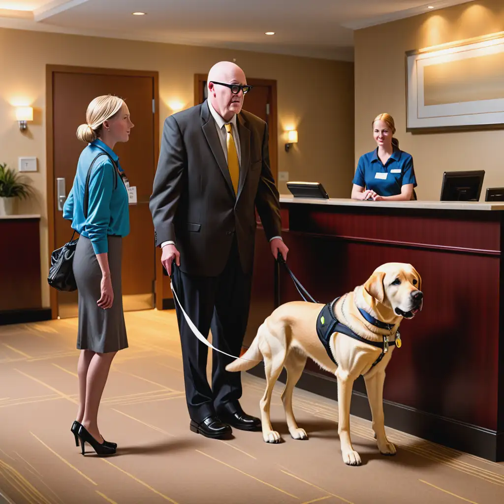 Blind-Man-with-Guide-Dog-at-Hotel-Reception