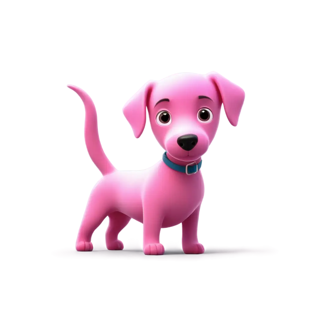 Vibrant-Pink-Dog-PNG-Unleashing-Creativity-with-HighQuality-Transparent-Images