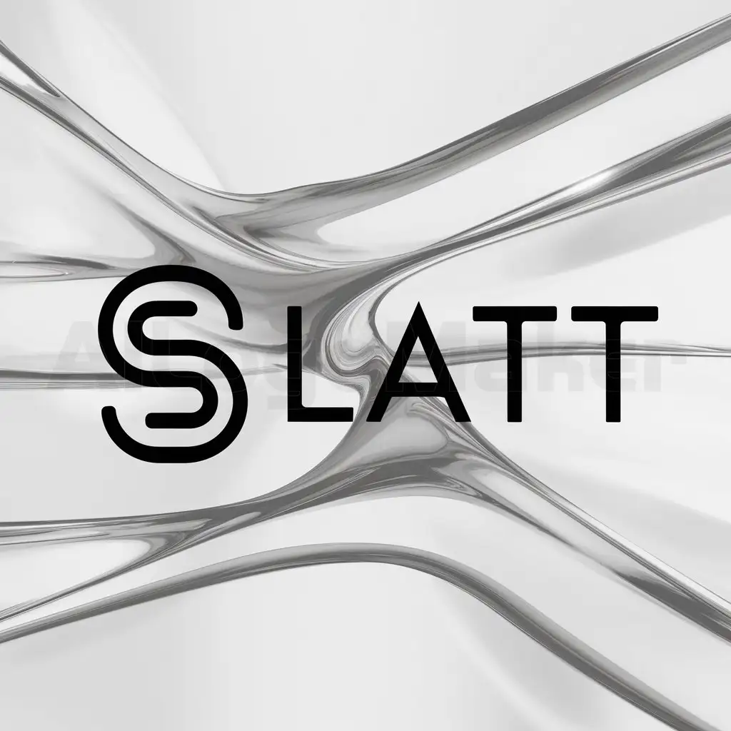 a logo design,with the text "Slatt", main symbol:S,Minimalistic,clear background