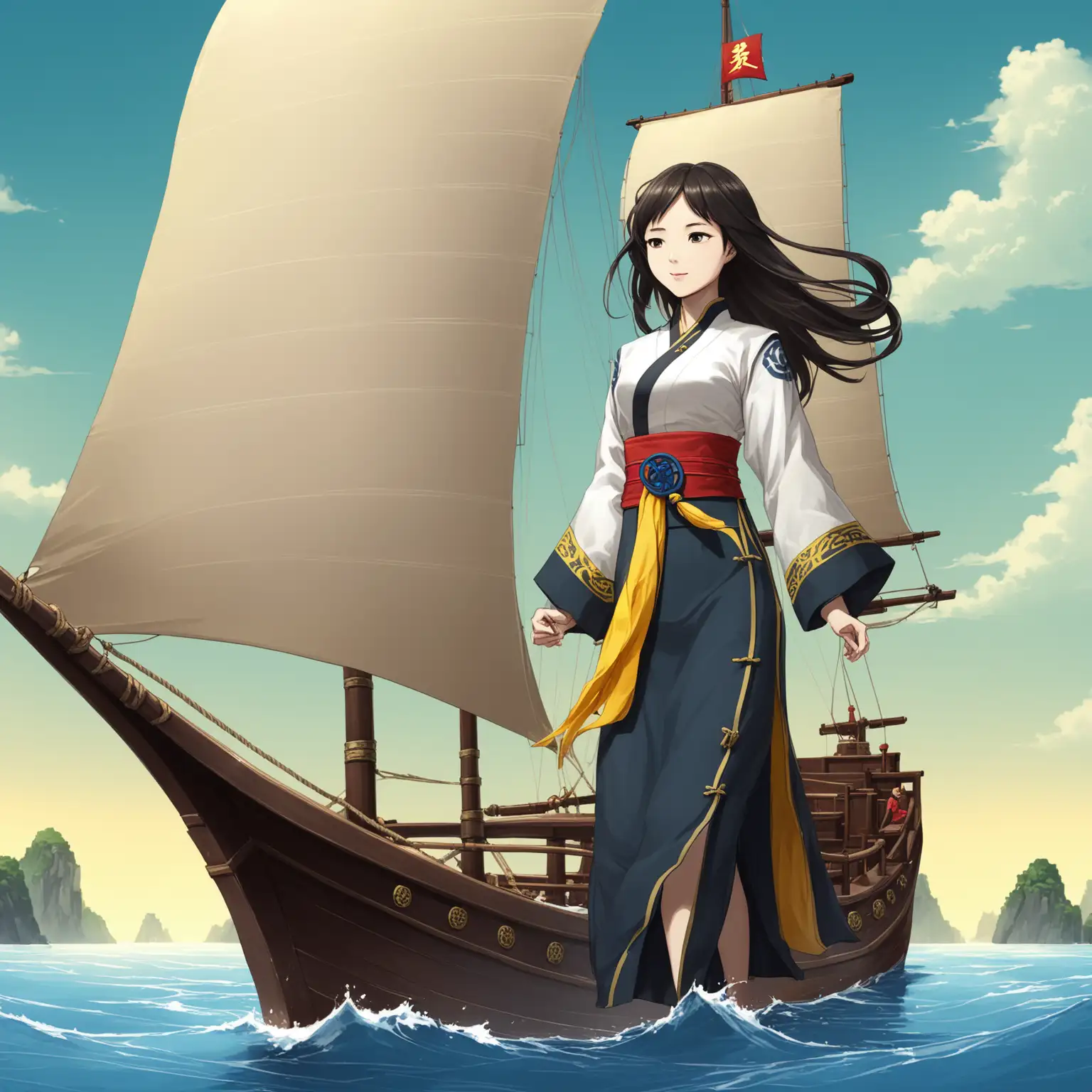 Yang-Fan-Sets-Sail-Illustration-of-a-Young-Adventurer-Embarking-on-a-Sea-Journey