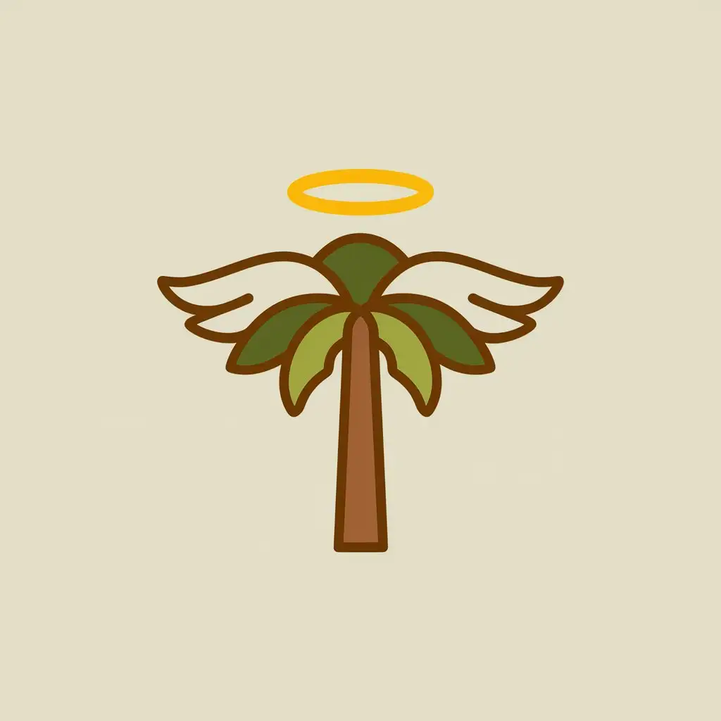 Minimalistic-Palm-Tree-Icon-with-Angelic-Wings-and-Halo