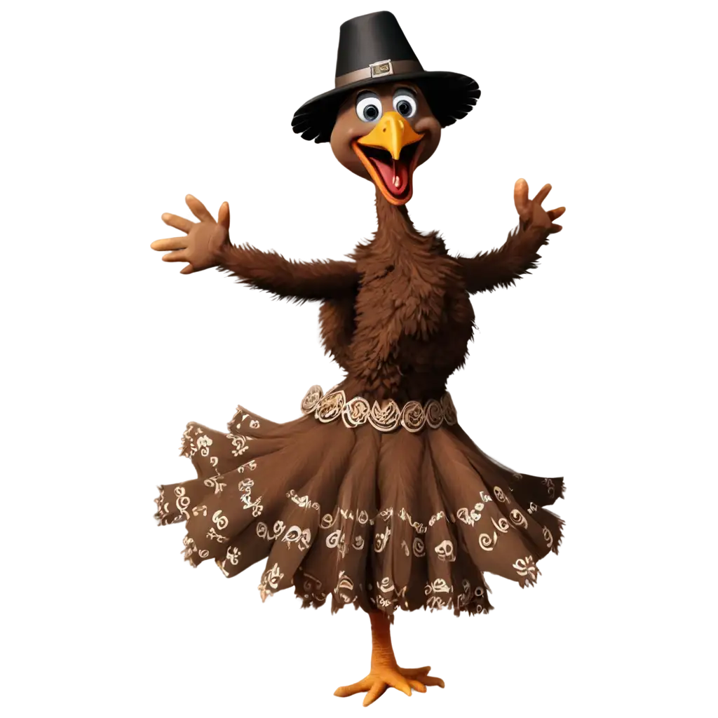 Animated-Dancing-Turkey-Cartoon-PNG-Playful-and-Vibrant-Character-Illustration