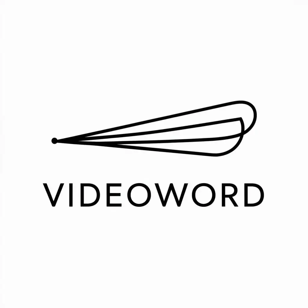 a logo design,with the text "VideoWord", main symbol:Long,Moderate,be used in education industry,clear background