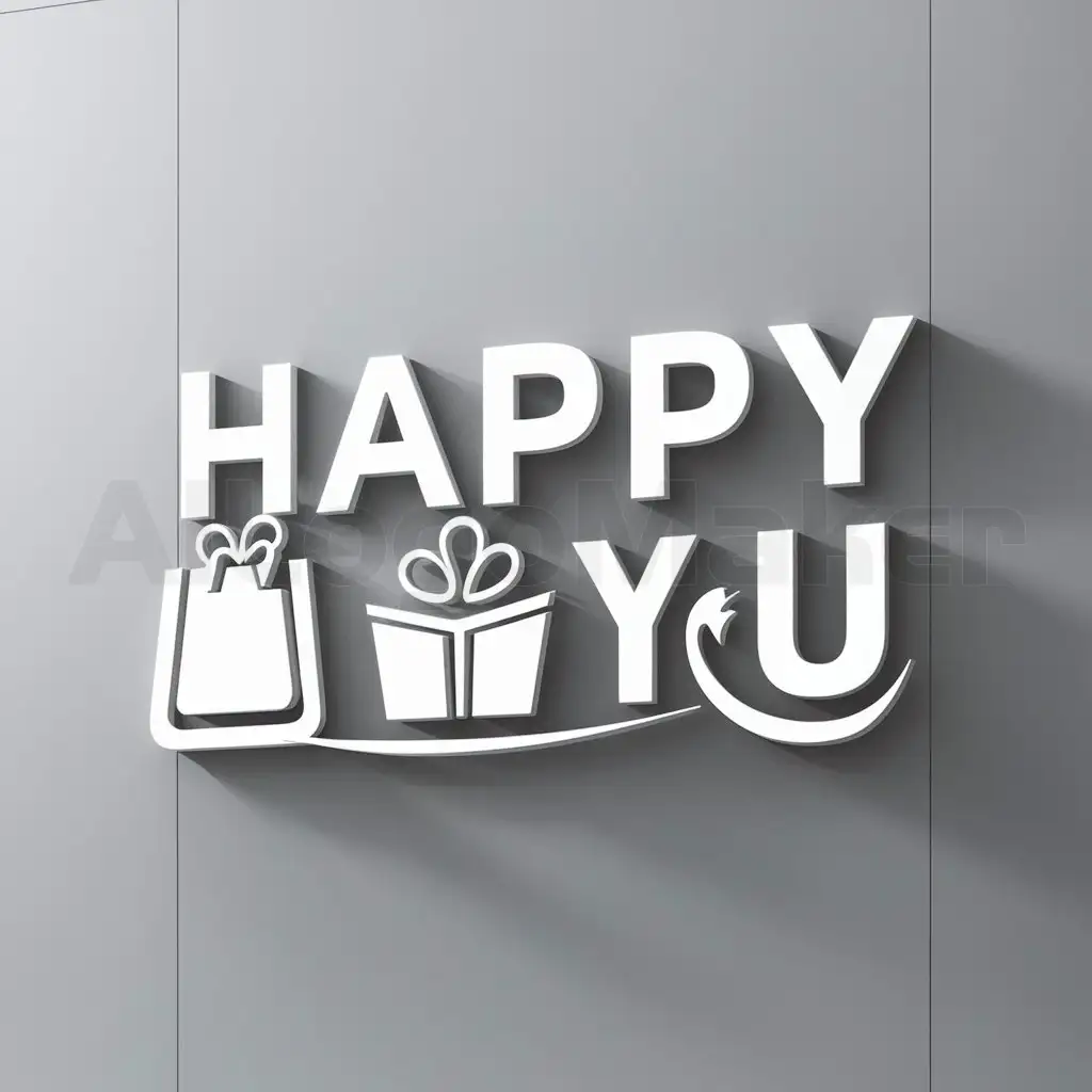 LOGO-Design-For-Happy-You-Shop-Goods-Presents-with-Clear-Background