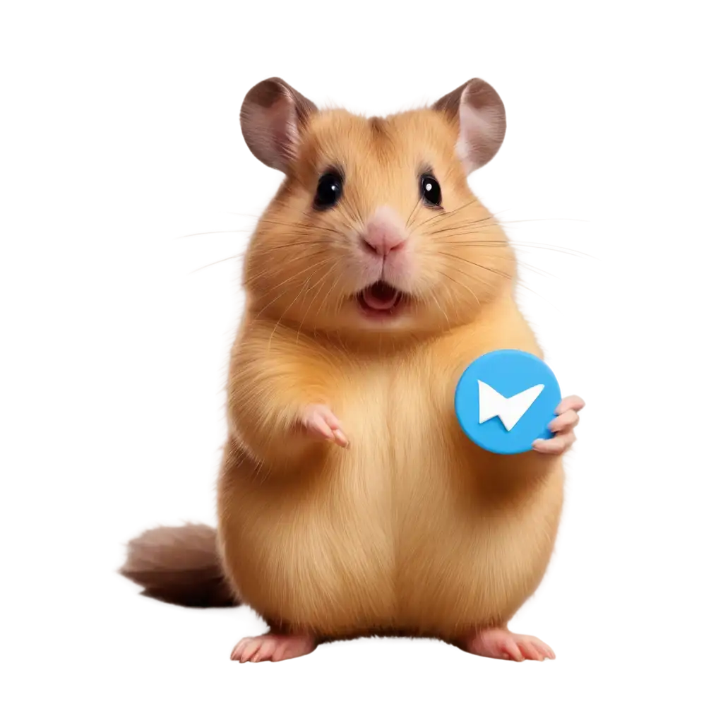HighQuality-PNG-Image-Hamster-with-Telegram-Logo-Enhancing-Visual-Communication