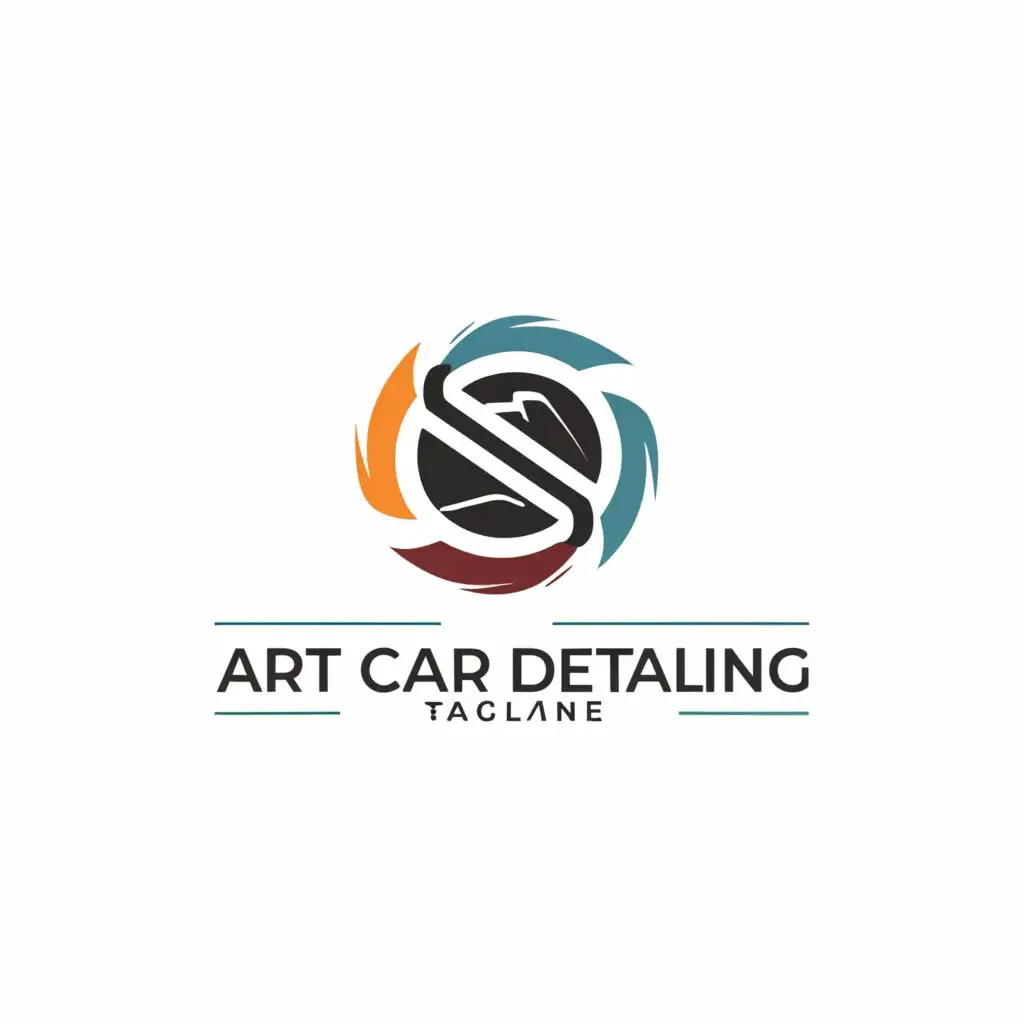 a logo design,with the text "Art car detailing", main symbol:circle,Minimalistic,be used in Automotive industry,clear background