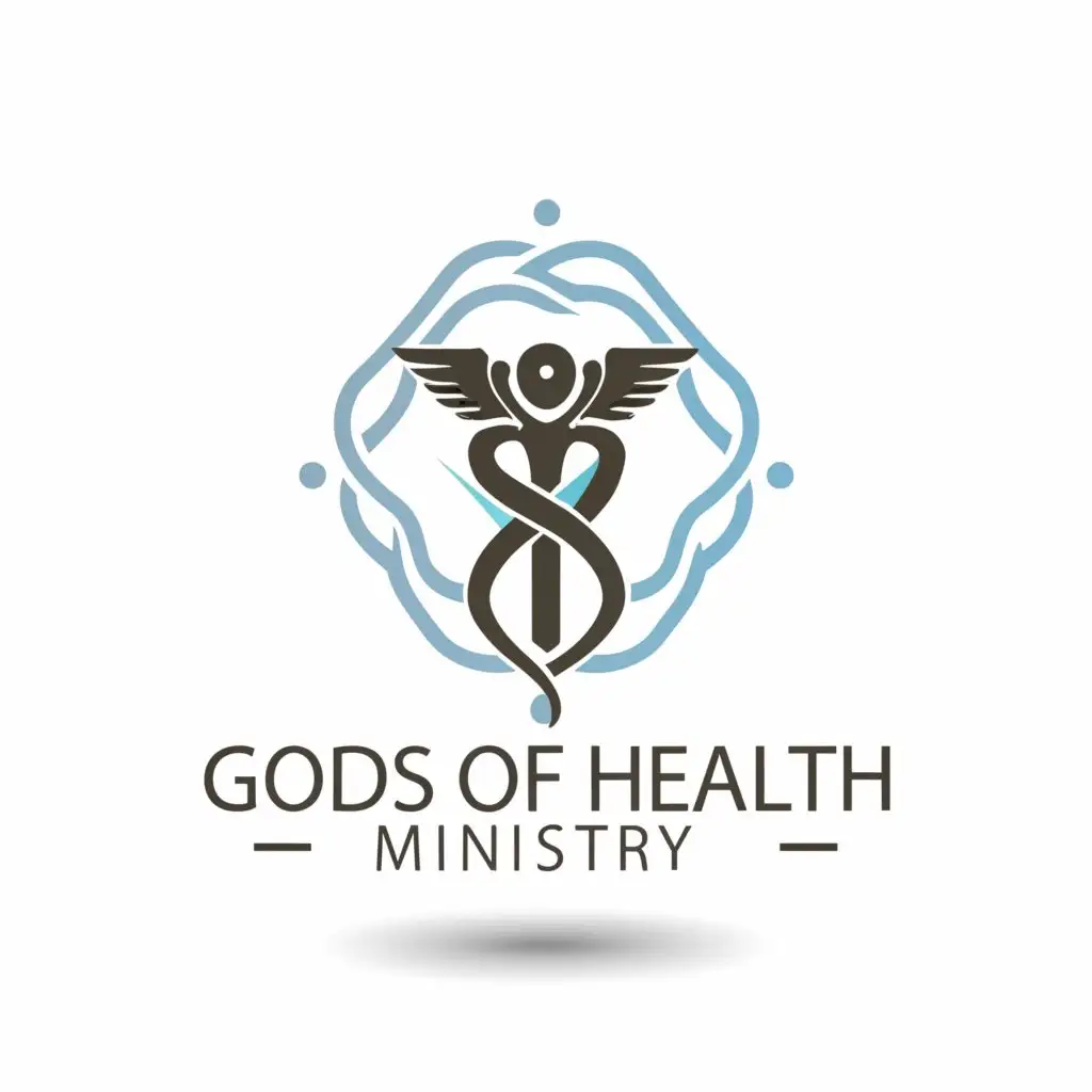 a logo design,with the text "Gods of Health Ministry", main symbol:Nurses,Moderate,be used in Entertainment industry,clear background