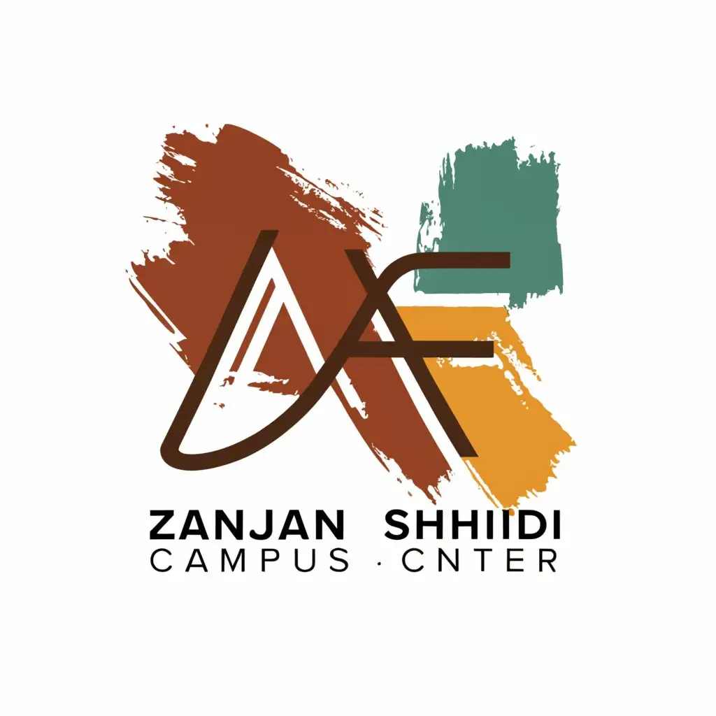 a logo design,with the text "AF", main symbol:Zanjan Shahid Beheshti Campus Art Center,Moderate,be used in Entertainment industry,clear background