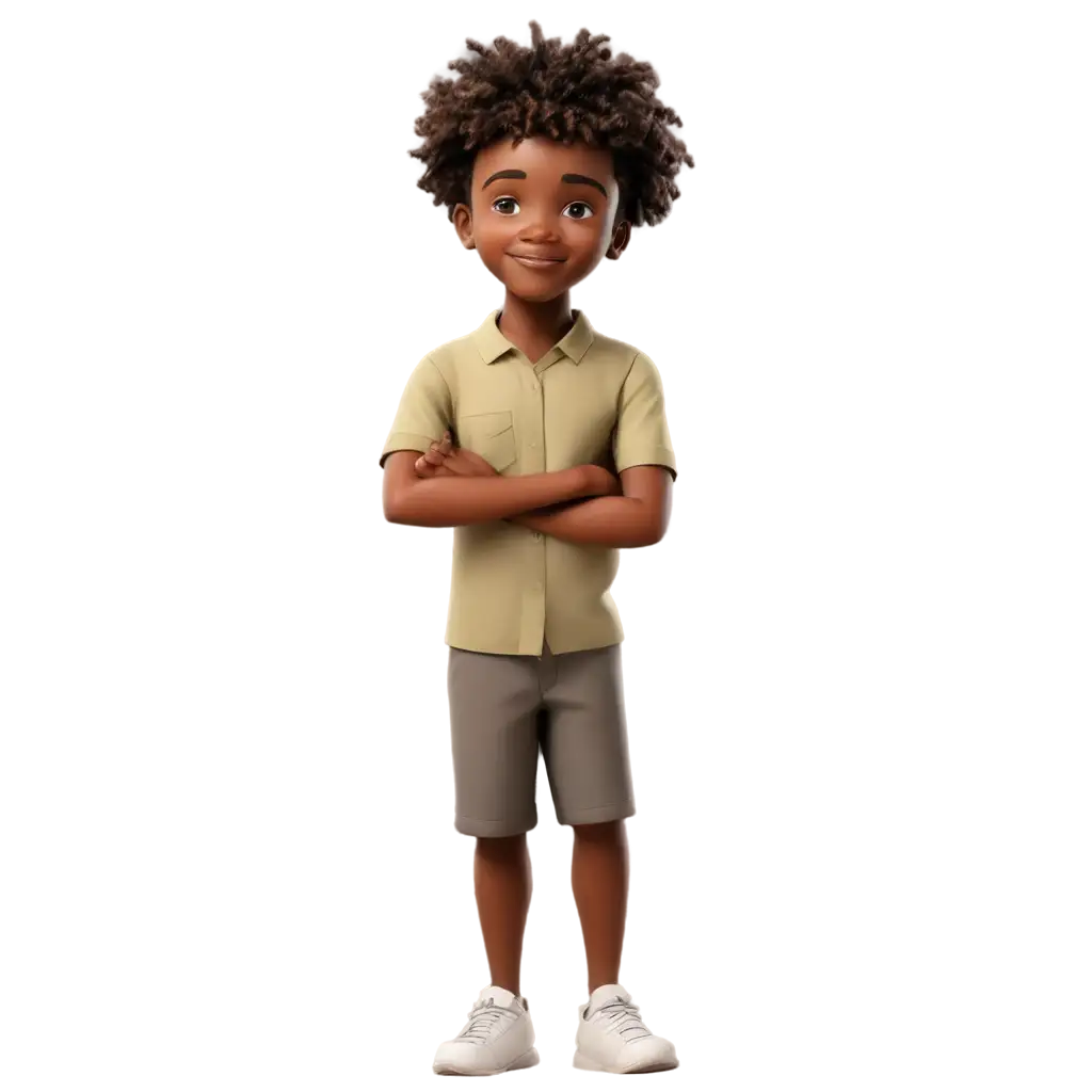 HighQuality-PNG-Cartoon-of-a-Kind-African-Child-Enhance-Your-Projects-with-Clear-and-Vibrant-Imagery