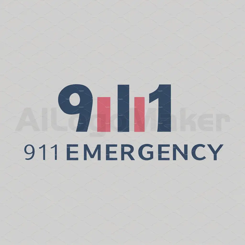 a logo design,with the text "911Emergency", main symbol:911Emergency,Moderate,be used in Others industry,clear background