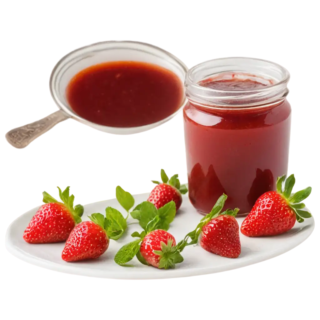 Exquisite-PNG-Illustration-Unveiling-the-Remarkable-Recipe-with-Strawberry-Jam-for-a-Devoted-Feast