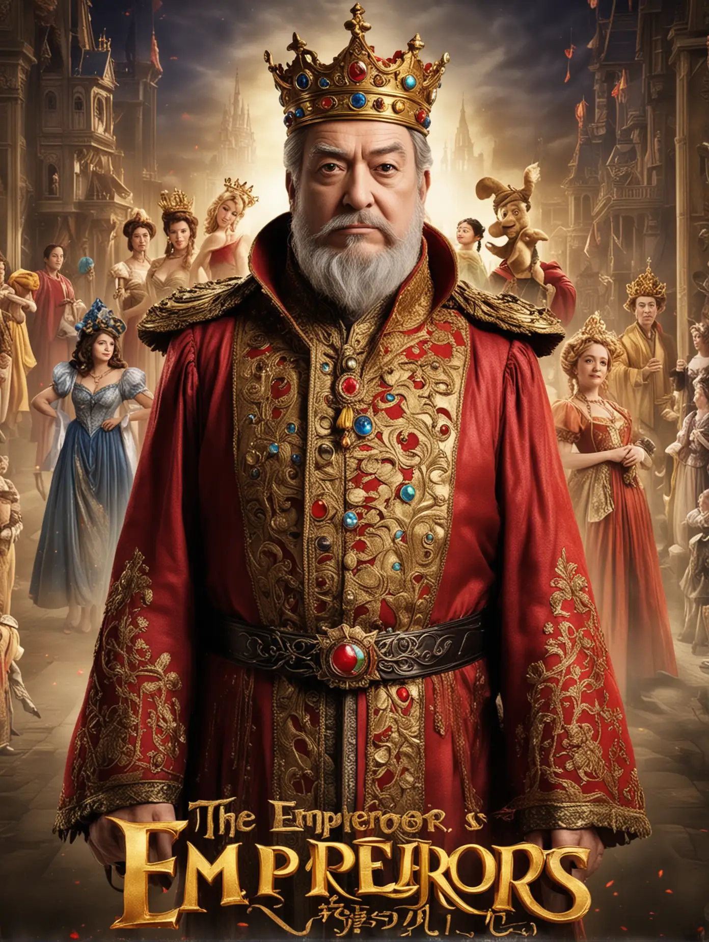 Emperors New Clothes Movie Poster LiveAction Fairytale Characters