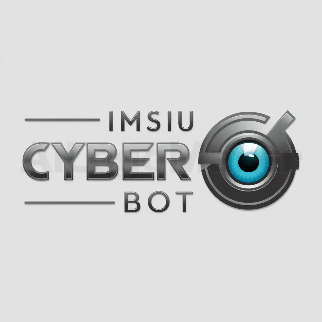 a logo design,with the text "IMSIU + Cyber + Bot", main symbol:Cyber,Moderate,be used in Technology industry,clear background