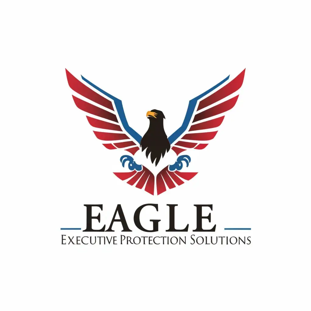 LOGO-Design-For-Eagle-Executive-Protection-Solutions-Minimalistic-Red-White-and-Blue-Eagle-Shield