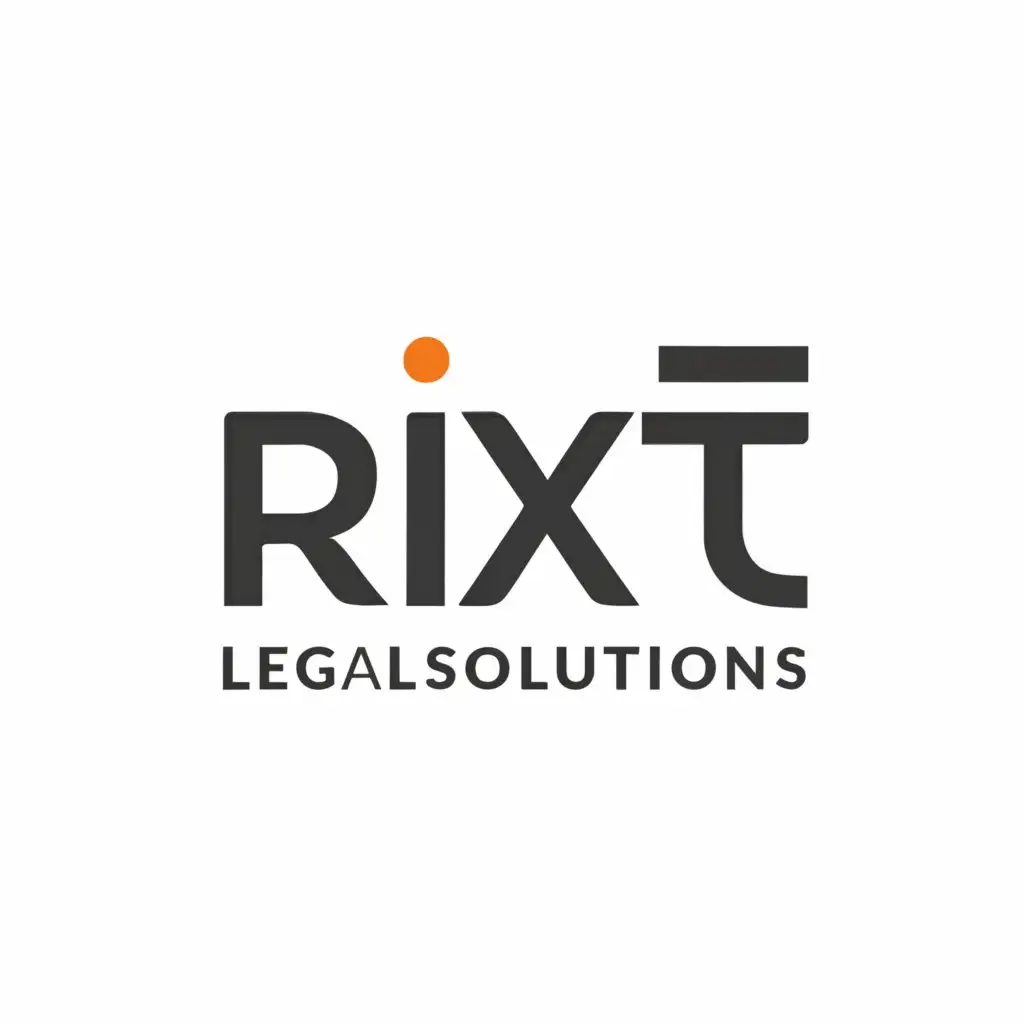 a logo design,with the text "Rixt Legal Solutions", main symbol:none,Minimalistic,be used in Legal industry,clear background