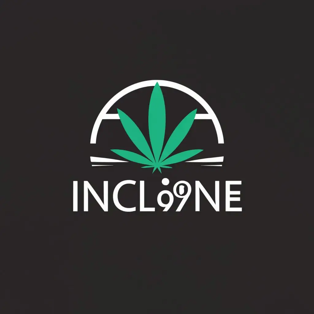 a logo design,with the text "Incl9ne", main symbol:Cannabis,Moderate,be used in Sports Fitness industry,clear background