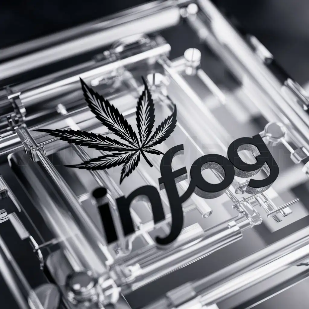 a logo design,with the text "InFog", main symbol:List of hemp,complex,clear background