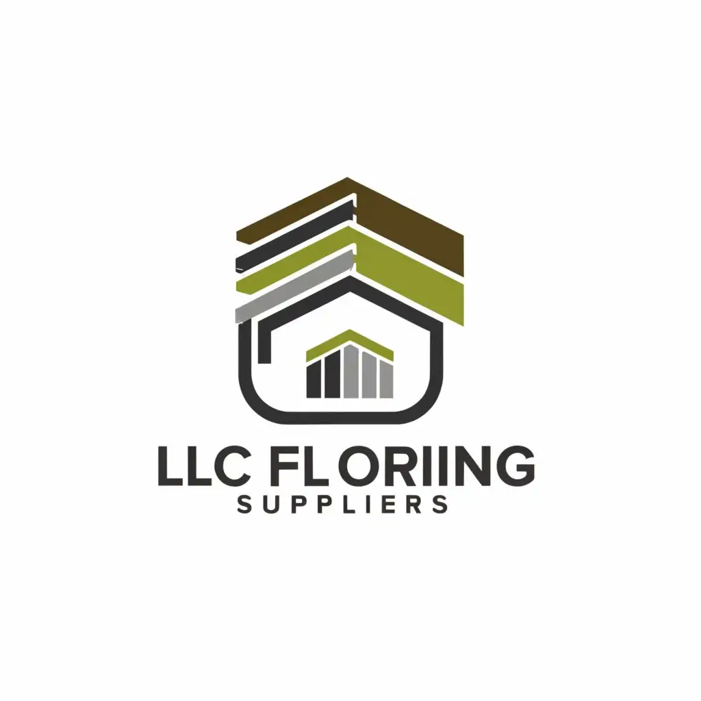 a logo design,with the text "LC Flooring Suppliers", main symbol:Flooring Symbol,Minimalistic,be used in Flooring industry,clear background