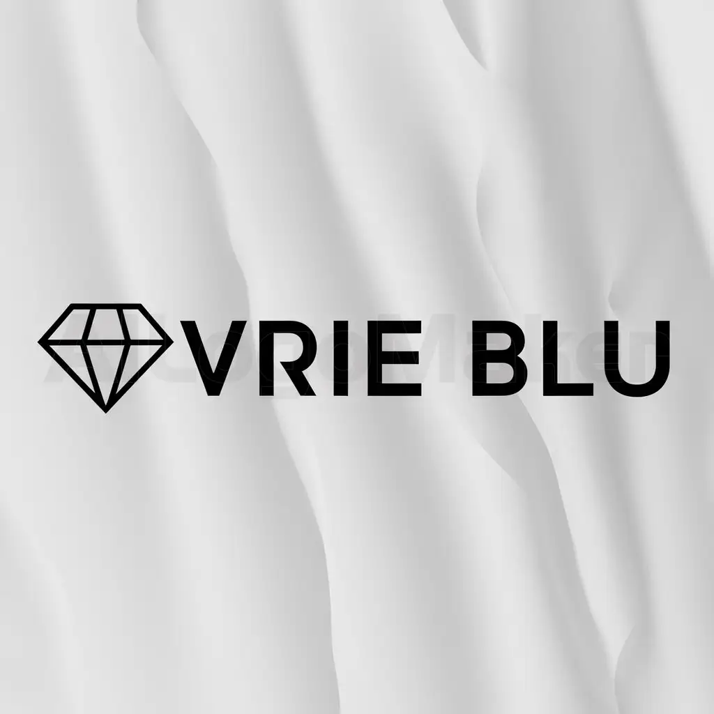 a logo design,with the text "IVRIE BLU", main symbol:DIAMOND,Moderate,clear background