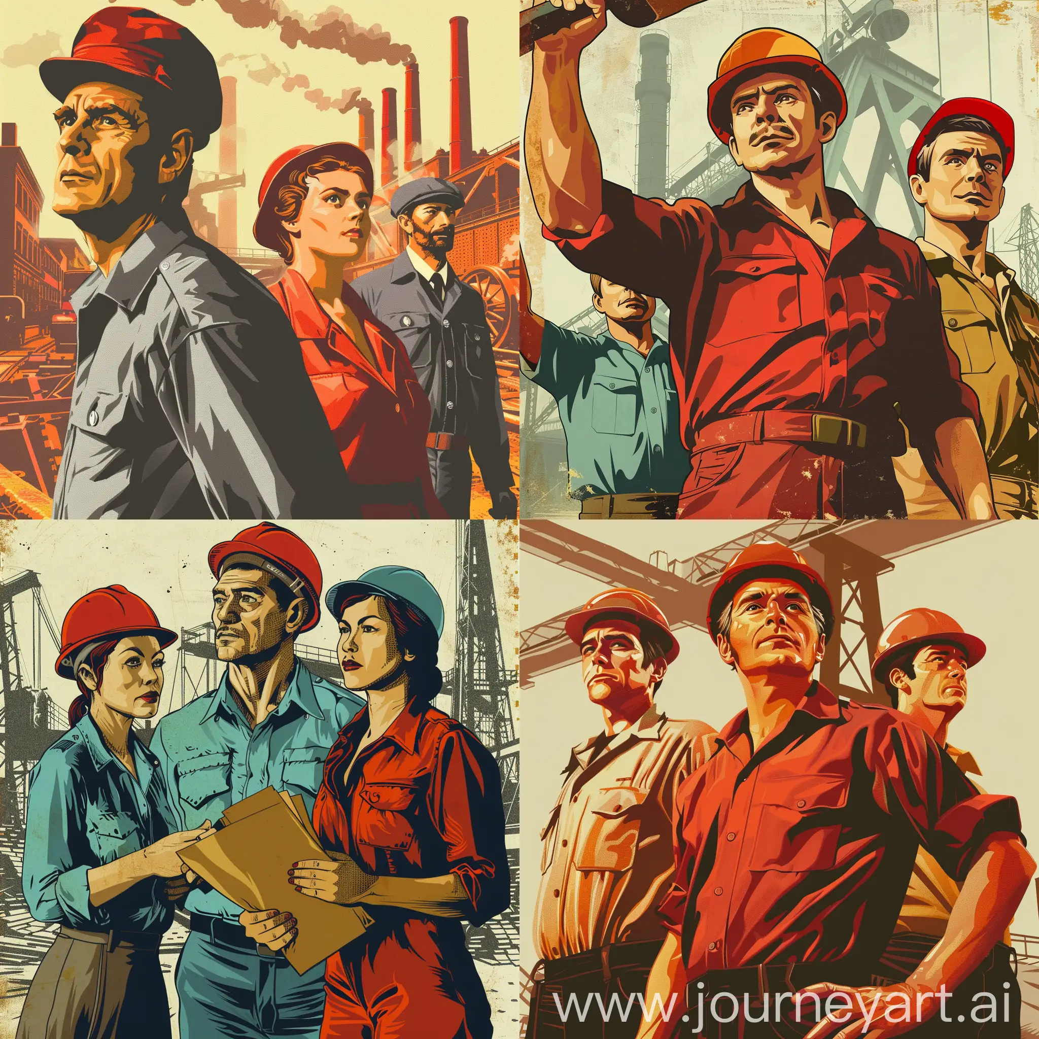 Socialist-Style-Labor-Relations-Poster
