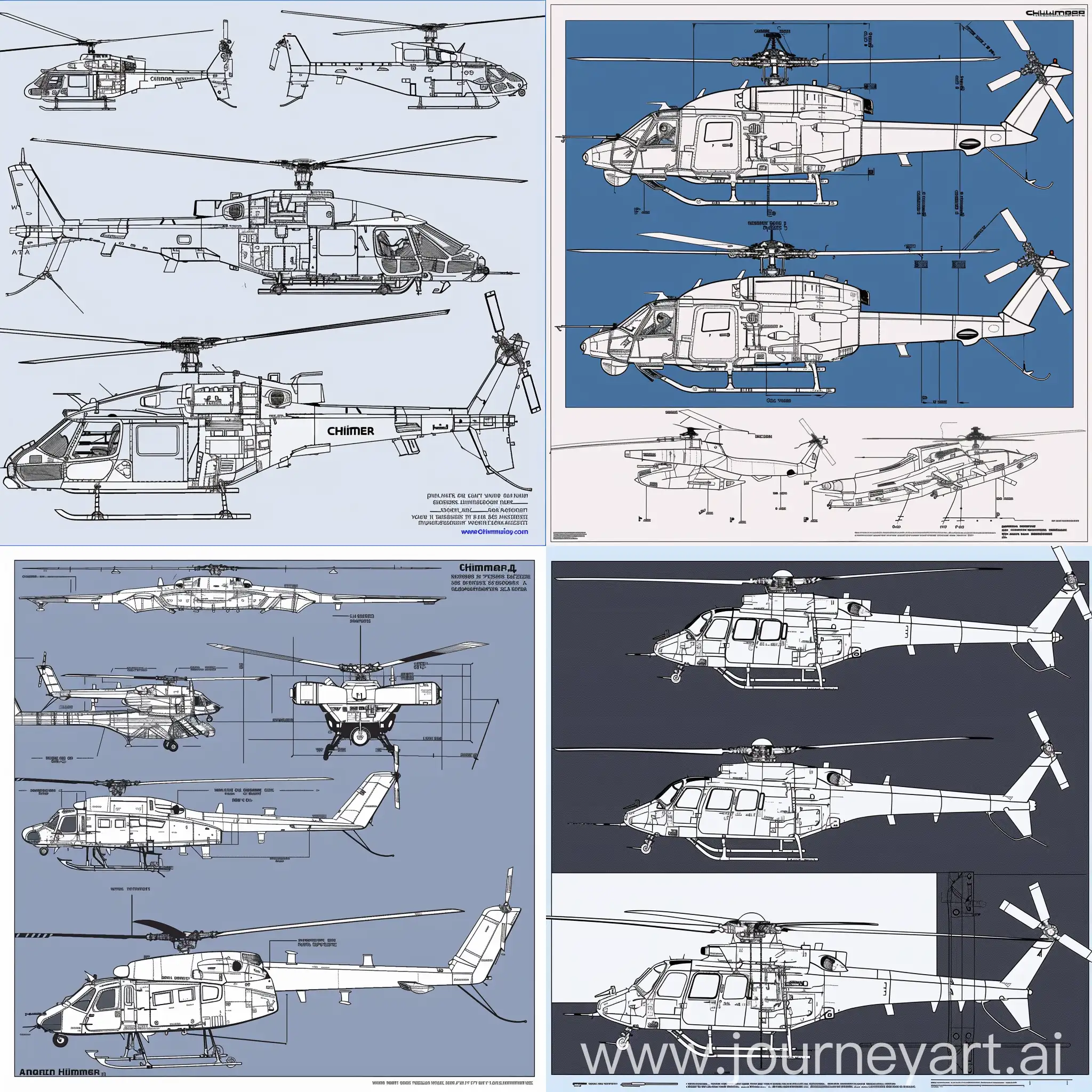 Multifunctional-Combat-Helicopter-Chimera-Blueprint