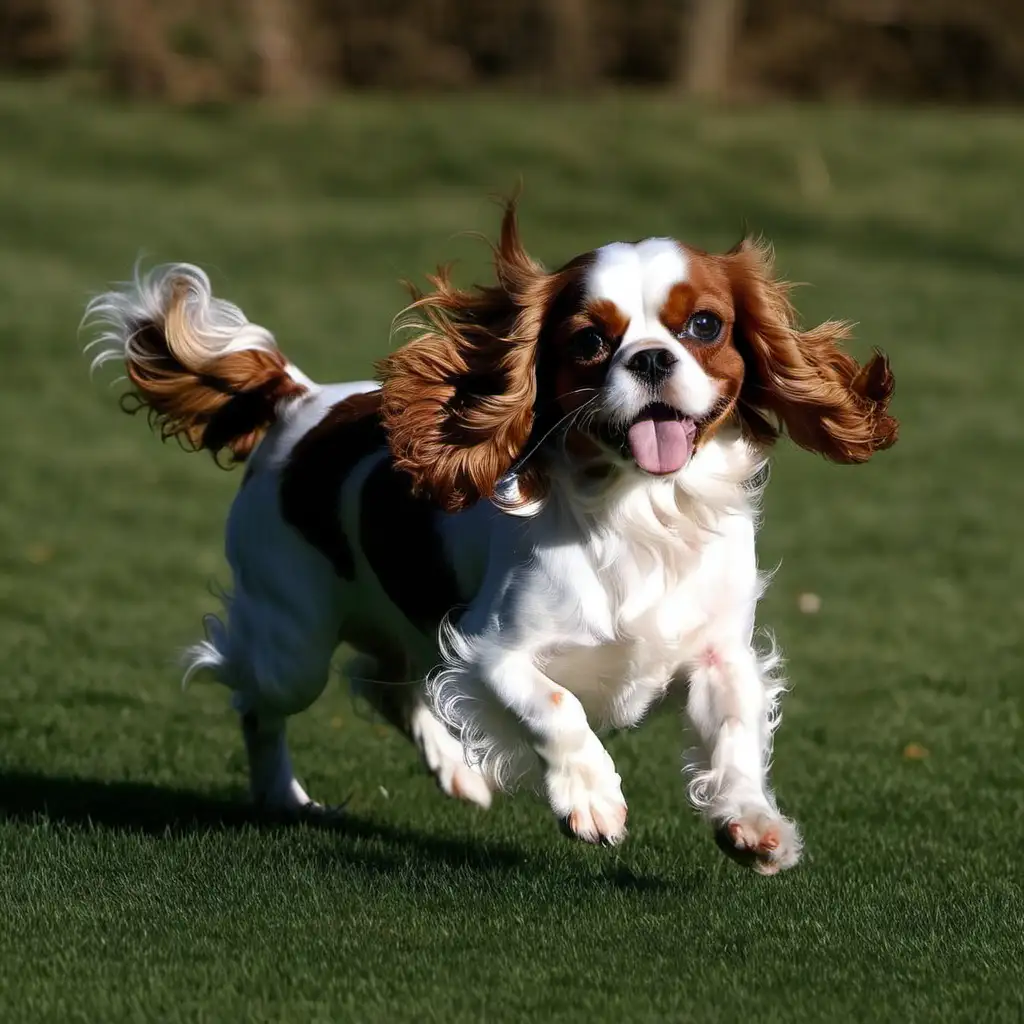 Adorable-King-Charles-Cavalier-Spaniel-Dog-Sitting-Gracefully