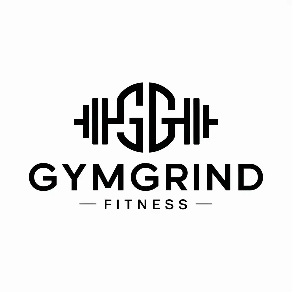 LOGO-Design-For-GymGrind-Dynamic-Gym-and-Fitness-Logo-with-Clean-Modern-Design