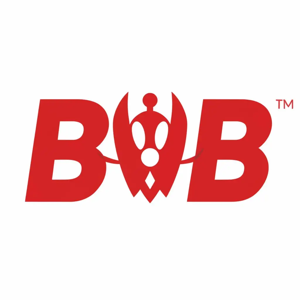 a logo design,with the text "BWB", main symbol:Make a professional Logo like Coca-Cola font for BWB and creat a software bug icon on top-center of text,Minimalistic,be used in Internet industry,clear background