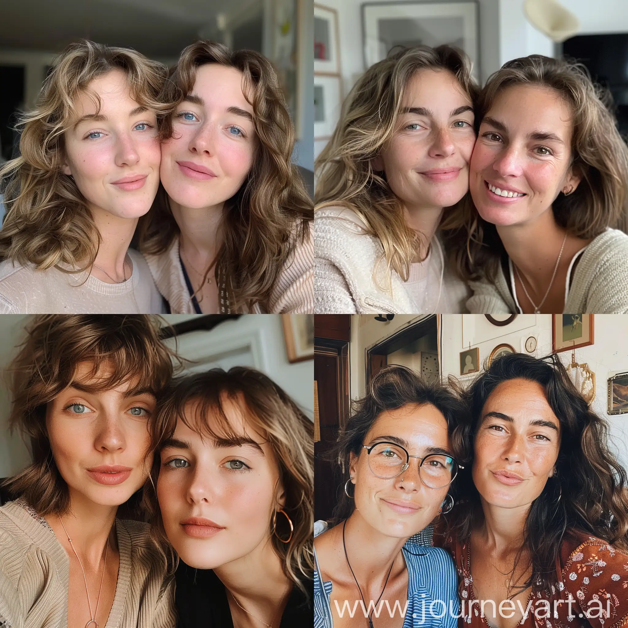 Mother-and-Daughter-Selfie-in-NYC-Apartment-Adorable-and-Happy-Moment