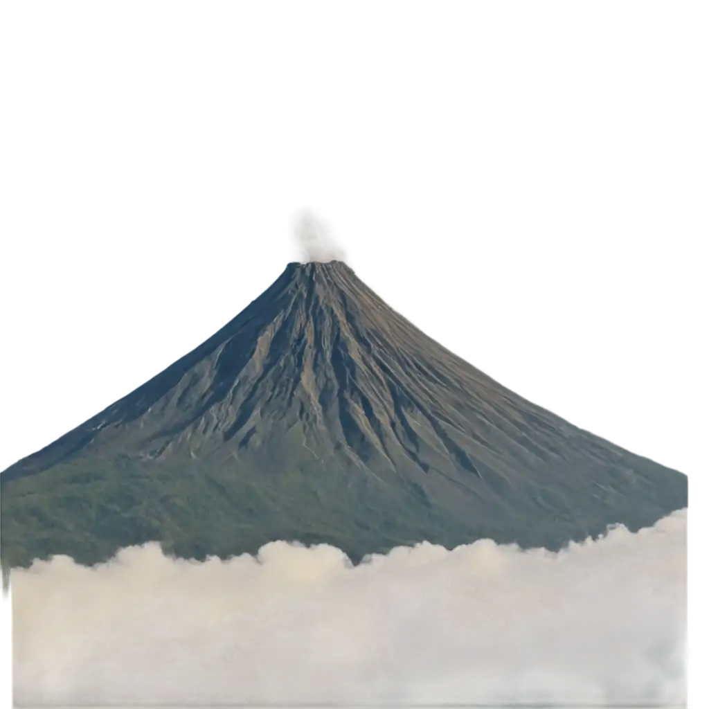 Stunning-PNG-Image-of-Mount-Merapi-Capturing-Majestic-Volcanic-Beauty