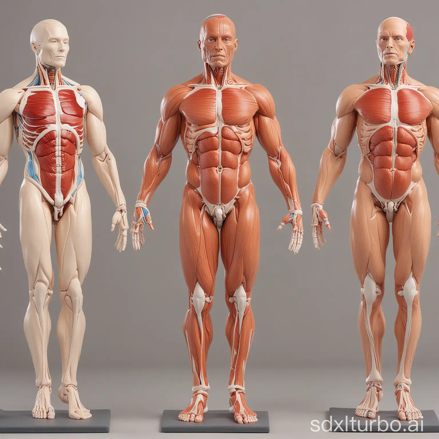 The human body model in the classroom
