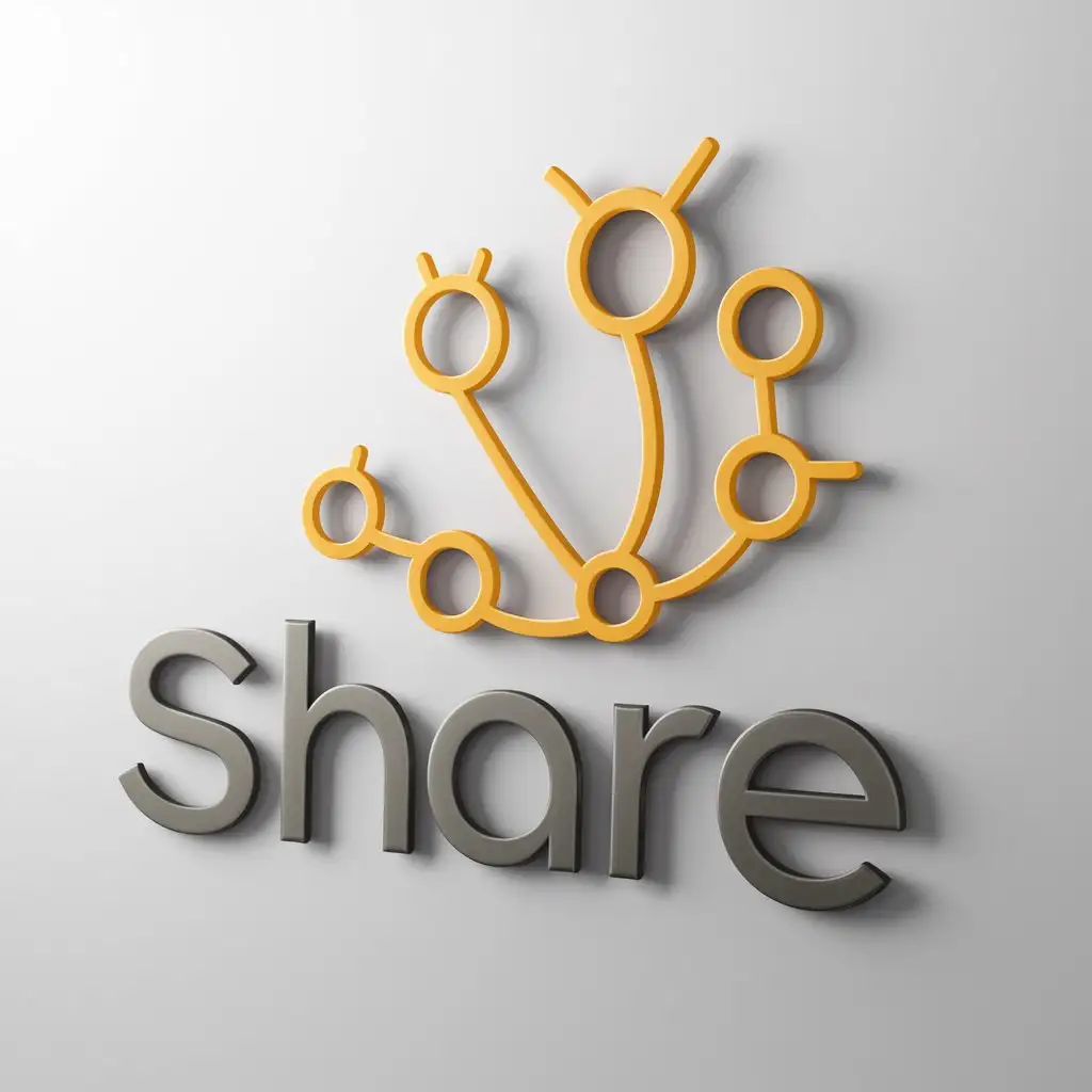 a logo design,with the text "share", main symbol:circles animals,Moderate,be used in Internet industry,clear background