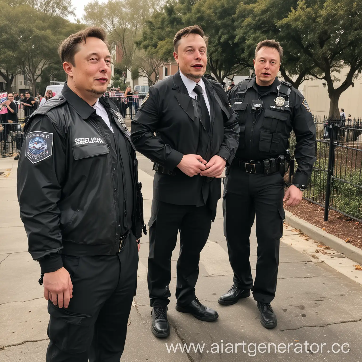 Trum-Elon-Musk-and-Security-Guard-at-Election-Event