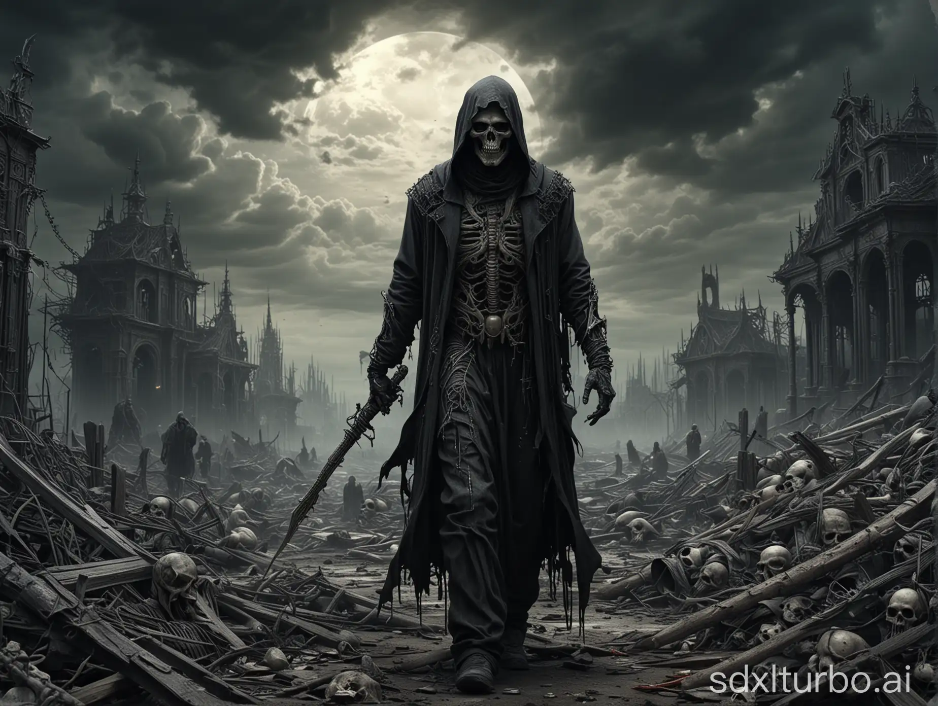 Encounter-with-the-Grim-Reaper-in-an-Apocalyptic-Dystopia