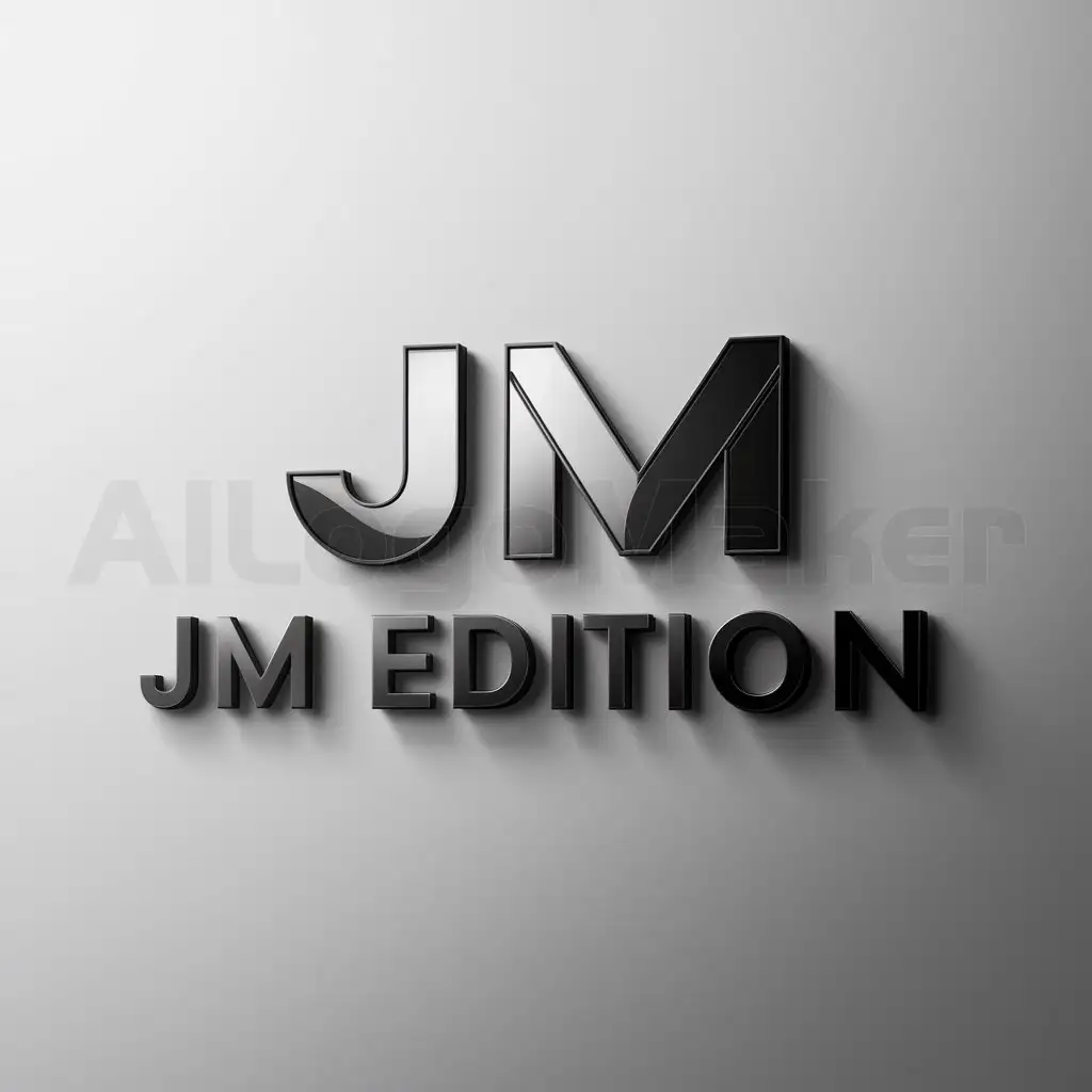 a logo design,with the text "jm edition", main symbol:jm,Moderate,clear background