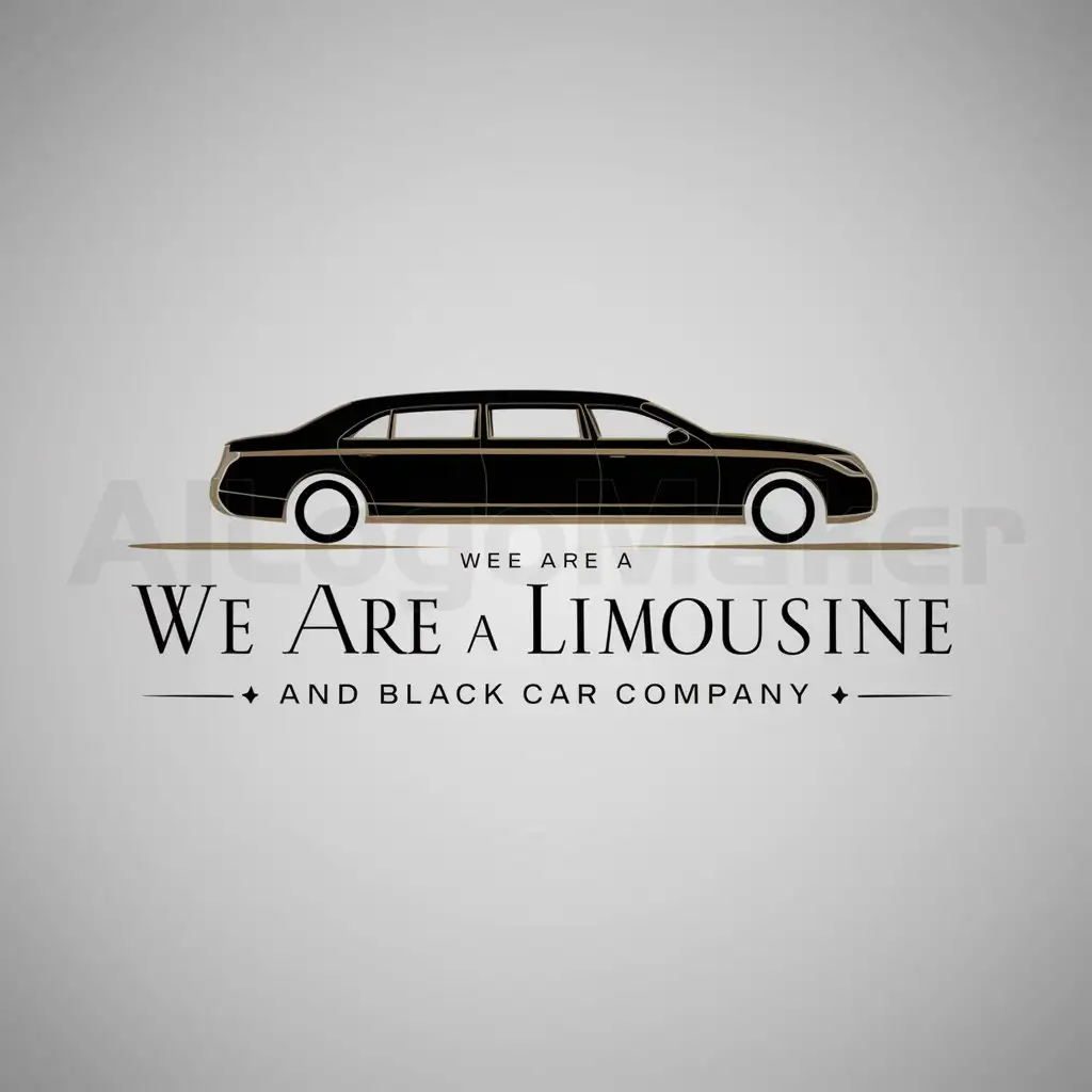a logo design,with the text "unique and eye catching logo", main symbol:We are a limousine and black car company in need of a talented logo designer who can create a unique and eye-catching logo that reflects the luxury and elegance of our brand. As a logo designer, you will be responsible for creating a logo that captures the essence of our business and resonates with our target audience. Your responsibilities will include brainstorming and sketching logo ideas, collaborating with our team to refine concepts, and delivering high-quality final designs. The ideal candidate should have a strong portfolio showcasing their logo design skills and a good understanding of color theory, typography, and visual aesthetics.,Minimalistic,clear background