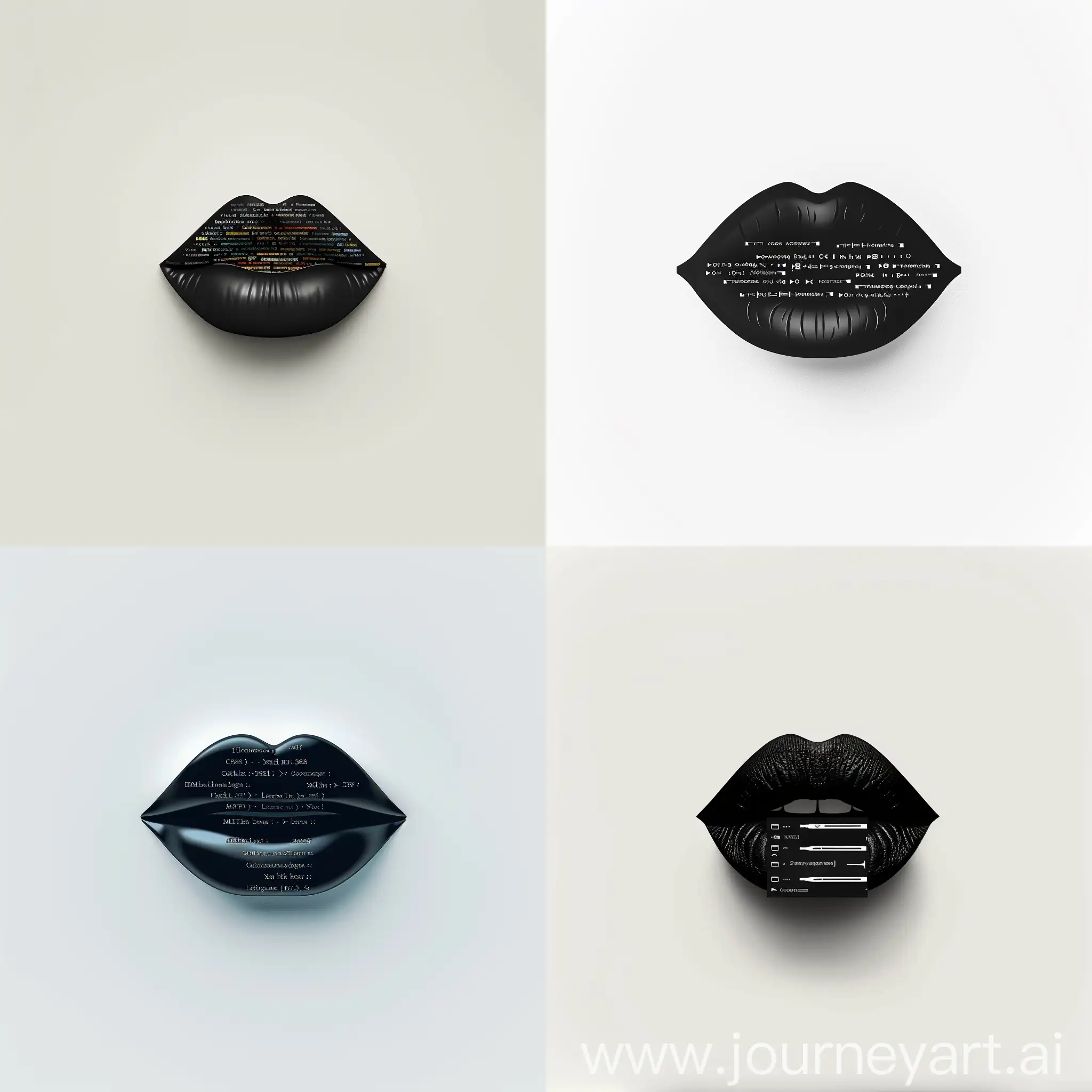 Modern-Tech-Company-Logo-Central-Black-Lip-with-Stack-of-Programming-Languages-on-White-Background